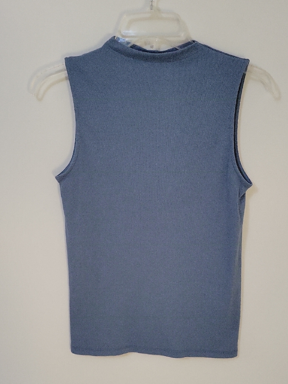 Rachel Zoe Sleeveless Ribbed Knit Tank Top, Size Large